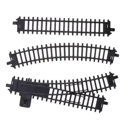 1:87 Scale Plastic Model Railroad HO Gauge Train Track Scenery Layout 26Pcs