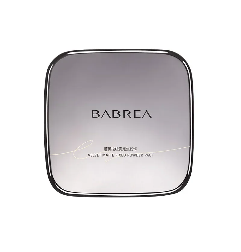 BABREA Makeup Pressed Powder Ölkontrollierendes, langanhaltendes, nasses und trockenes, wasserfestes Concealer-Fixierpuder mit doppeltem Verwendungszweck, Korea Makeup