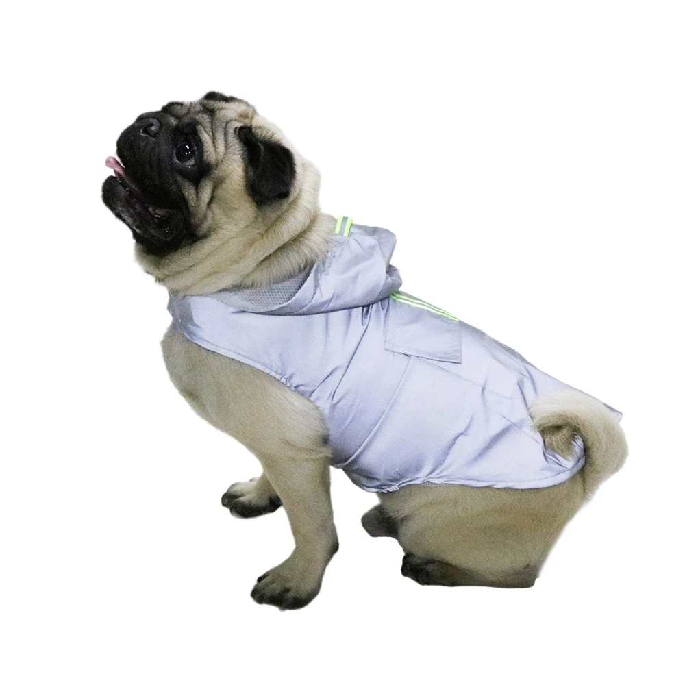 

XL-6XL Full Reflective Dog Raincoat Waterproof Pet Clothes for Medium Large Dogs Outdoor Big Dog Hoodie Golden Retriever Jacket