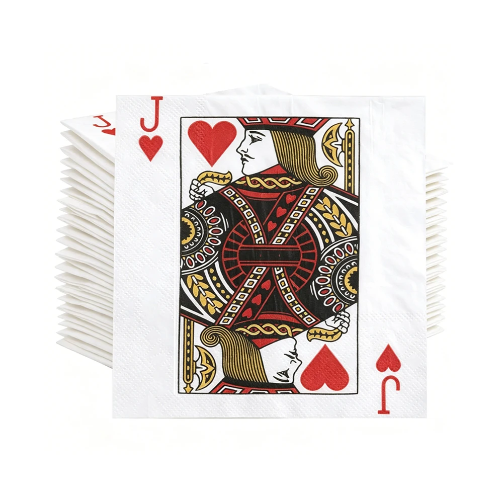20-100 Buah Serbet Kertas Kokt - Themed Playing Card ulasan dan harga