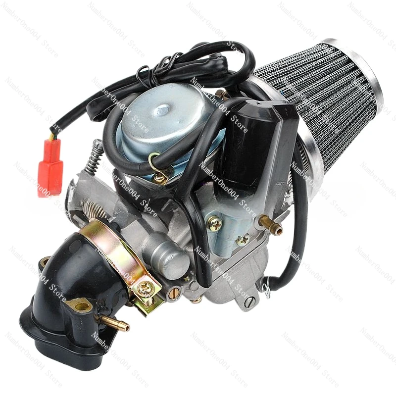 Applicable To GY6 125-150CC Engine Carburetor + Intake Pipe + Air Filter Combination Set Scooter ATV