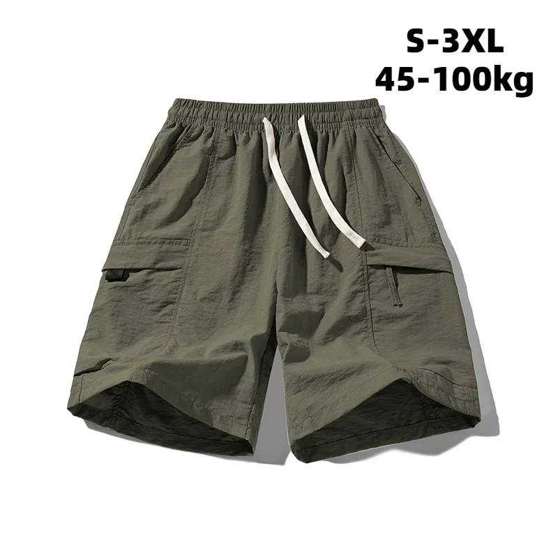 

Summer Men Outdoor Mountaineering Hiking Sweating Quick drying Casual Shorts Fashionable Trendy Loose piece Division Shorts