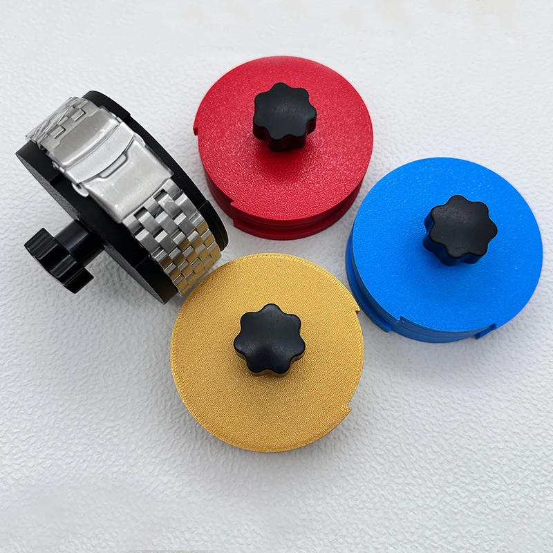 

Watch Strap Polishing Fixture, Watch Strap Polishing Accessories Adjustable-Width Watch Strap Clamp Watchmaker Repair Tools