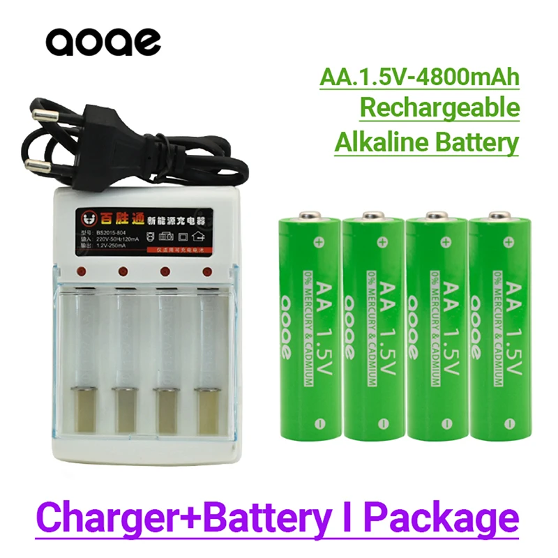 

Alkaline batteries aa and aa rechargeable batteries, charger, 4800mAh battery aa 1.5V, 100% brand new