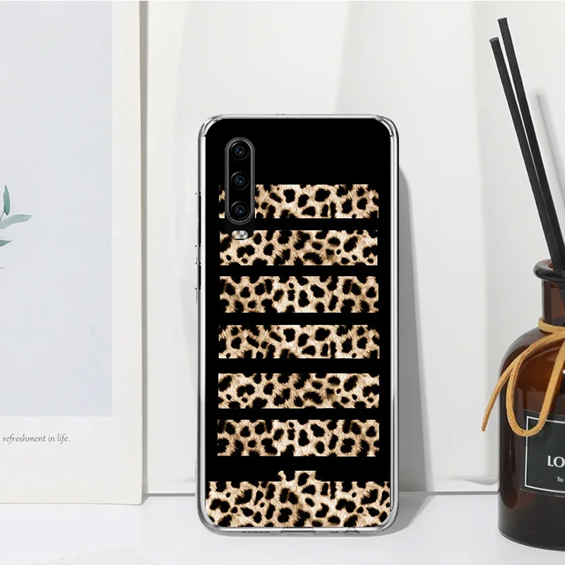 Leopard Print Phone Case For Huawei P30 P40 P20 P10 Lite Mate 20 10 Pro Y5 Y6 Y7 Y9S P Smart Z Fundas Back Cover