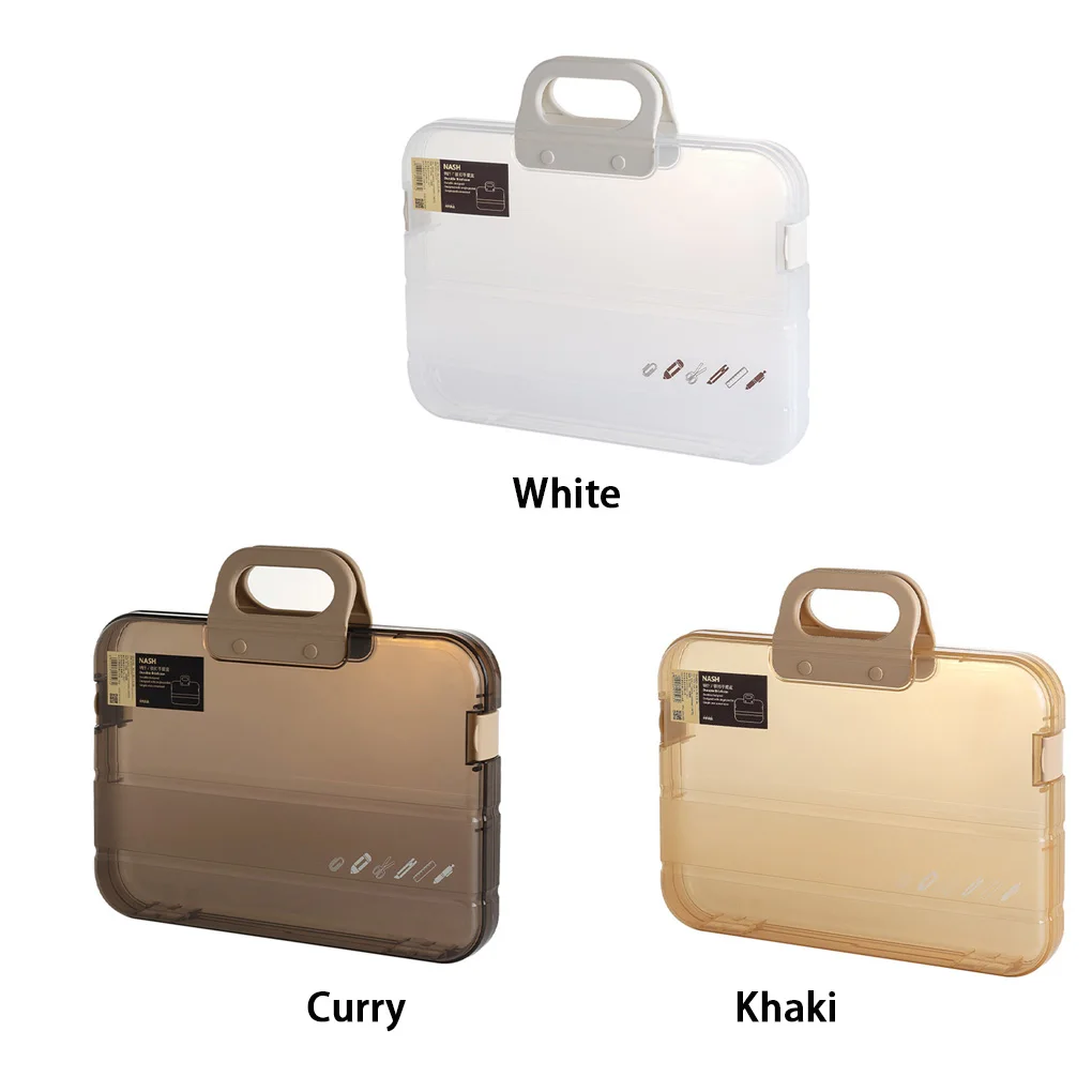 Cartelle A4 Scatola portadocumenti Scatola portadocumenti trasparente File in plastica Borsa portaoggetti in carta per esami Borsa porta biglietti per documenti