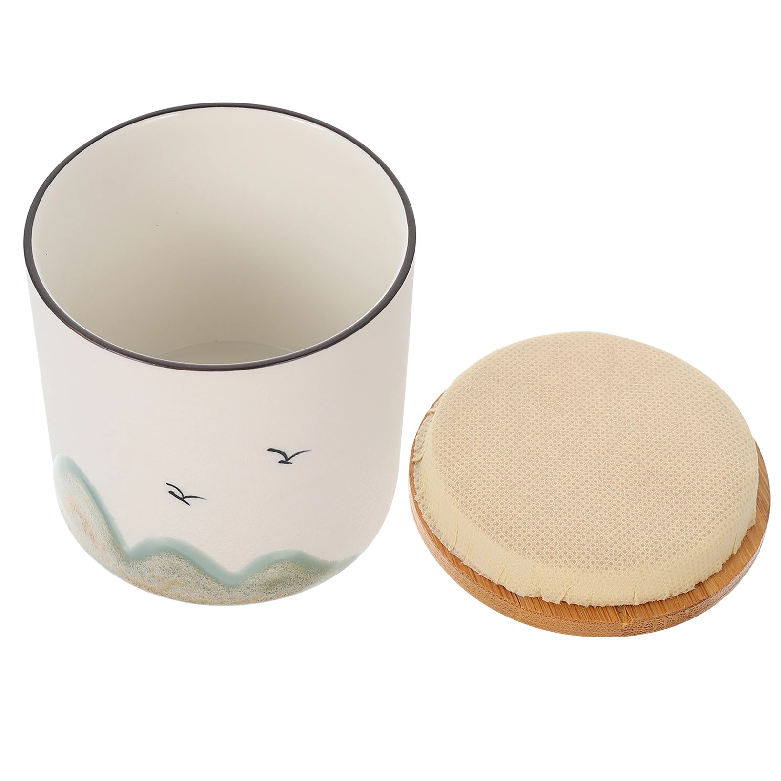 

Tea Airtight Storage Jars Black Pottery Containers Dried Food Cereal Holder Sealed Lid Kitchen Pantry Organizers