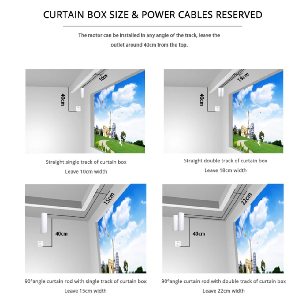 투야 지그비 와이파이 전기 스마트 커튼 모터, 지능형 엔진, 스마트 홈 리모컨, 알렉사 구글 홈, 스마트 라이프 앱