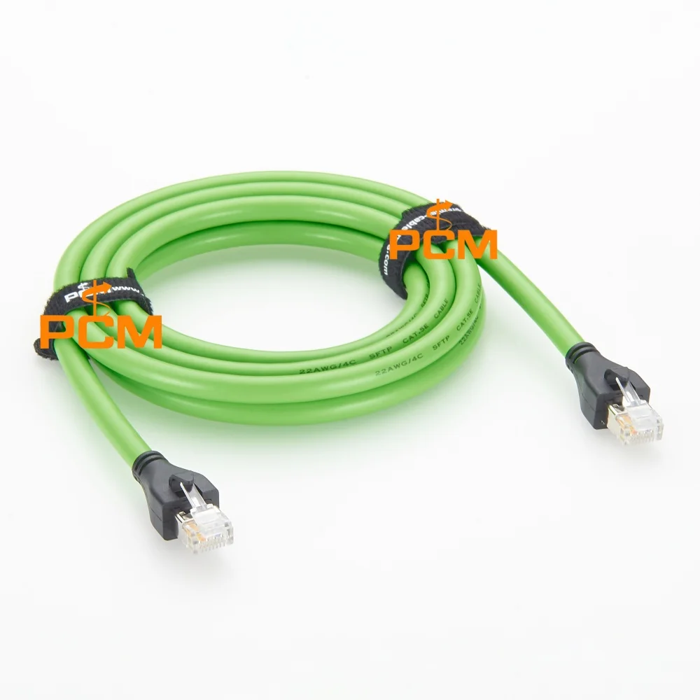 Industrielles RJ45 Ethernet-Kabel CAT6A Abgeschirmtes LAN-Netzwerkkabel Gigabit-Datenübertragungskabel IP67 Wasserdicht – Detail 2