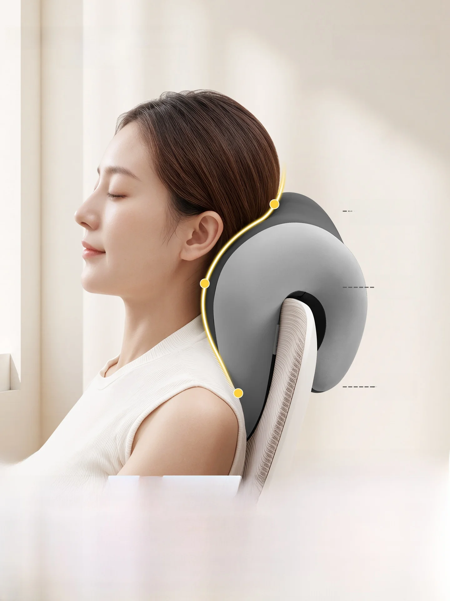 Zhimengren Office Chair Neck Pillow Computer Chair High Headrest Desk Nap Sleeping Aid Workstation Backrest Cushion