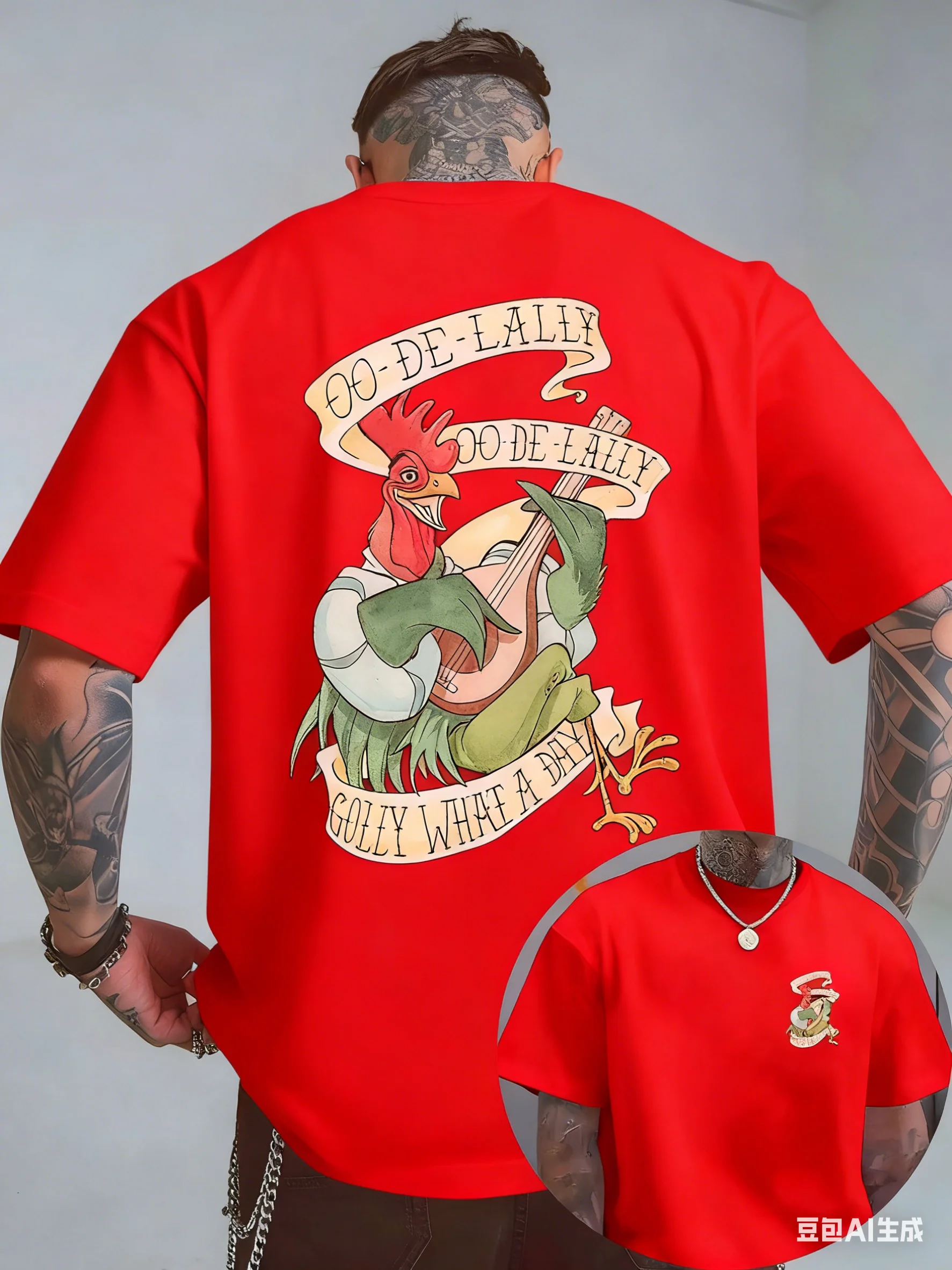 ديزني الكرتون الإبداعية تي شيرت مطبوع 2026 صيف جديد الشارع الأمريكي الهيب هوب عادية كم قصير Y2K للرجال والنساء #3