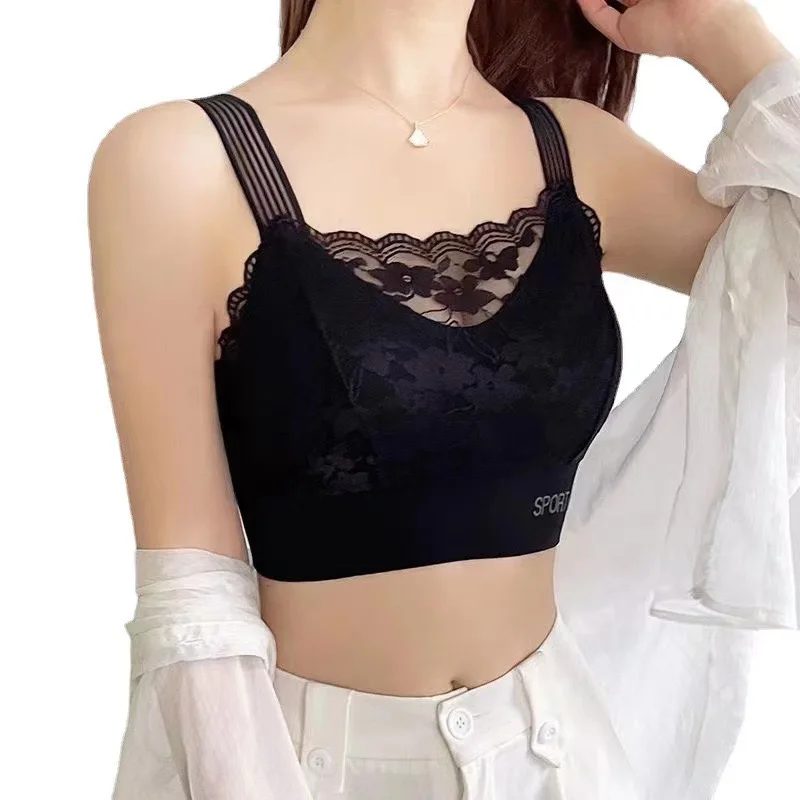 New Lace Beauty Back Women Wrap-around Vest Strap Chest Pad Push up Women\'s Underwear