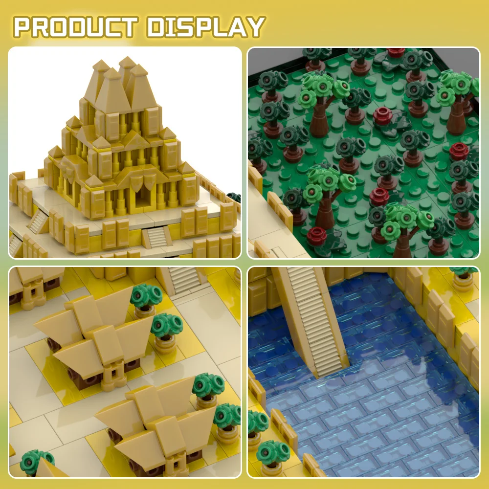 Gobricks MOC Sławny El Dorado Mikrobudowa Klocki Konstrukcyjne Widok Ulicy Miejskiej Architektura Cegły Zabawka do Składania dla Dzieci Prezent