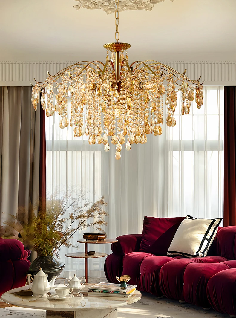 

Modern Moroccan Crystal Chandelier And Pendant Lamp Indoor Living Room And Hotel Lobby Lighting Fixture for Staircase