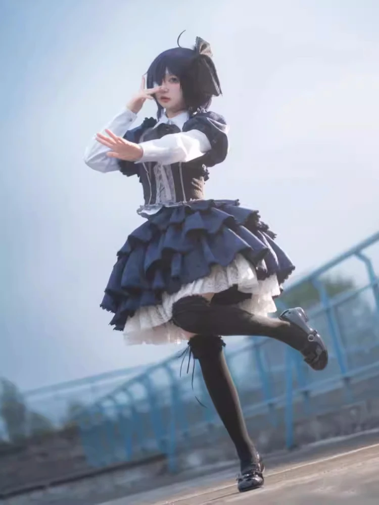 

Anime Love, Chunibyo & Other Delusions Takanashi Rikka Cosplay Anime Women Lovely Dress Costume Daily Uniform Halloween Suit