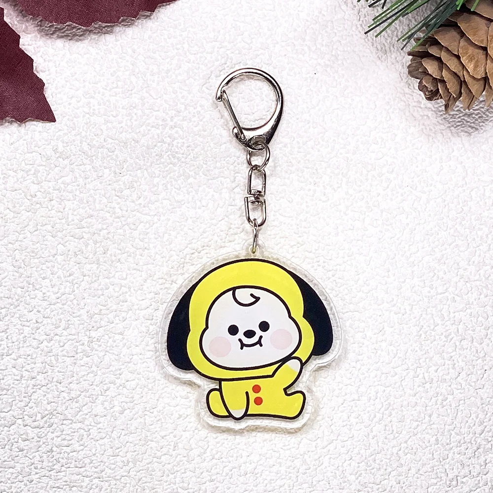 1/7 Stück Koreanische K-Pop Fan Boyband Bangtan Boys Schlüsselanhänger Zubehör Acryl-Anhänger für Taschen Schlüsselhalter Rucksack-Dekoration – Detail 9