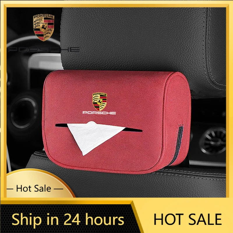 

Наклейка на автомобиль для Porsche: держатель для салфеток на спинку сиденья для Porsche Cayenne, Panamera, Macan, 911, 718, Taycan, Boxster C