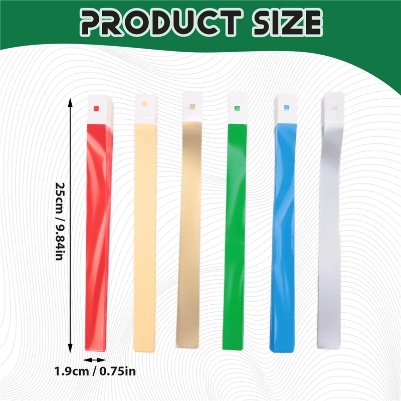 A29F-600 PCS Neon Colored Wristbands For Events, Synthetic Paper Waterproof Lightweight Activity Identification Wristbands