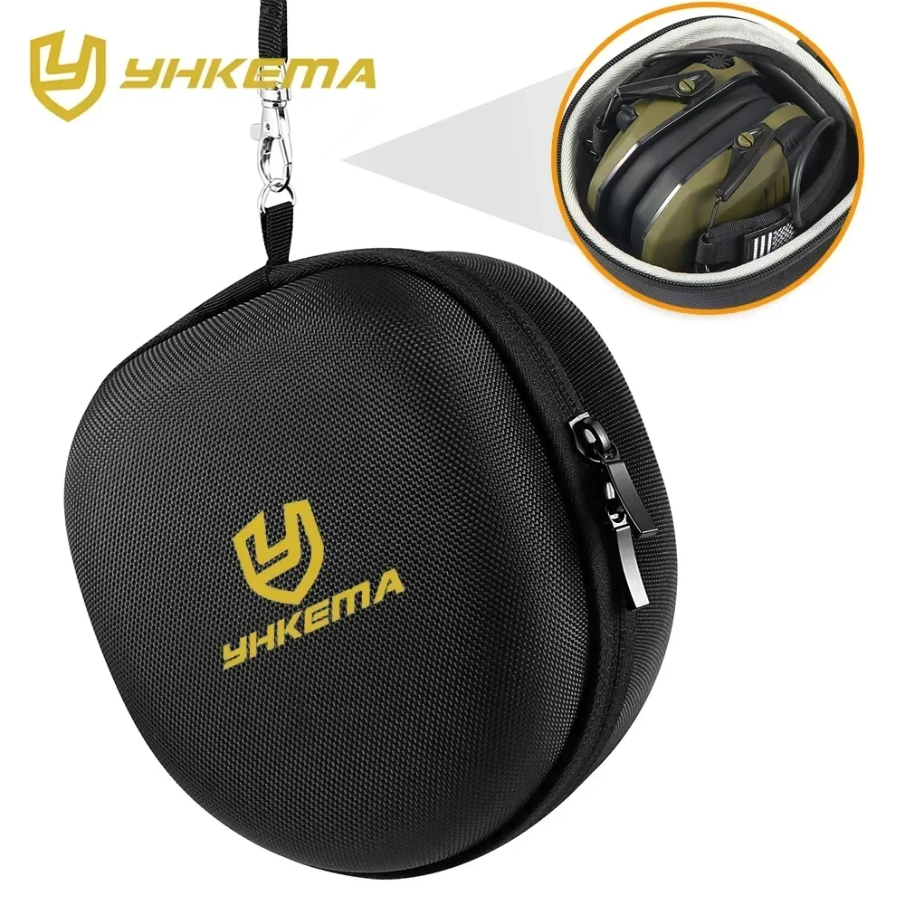 Hard Storage Travel Case for Electronic Shooting Earmuffs Compatible Impact Hearing Protection Shooter Safety Eyewear Glasses