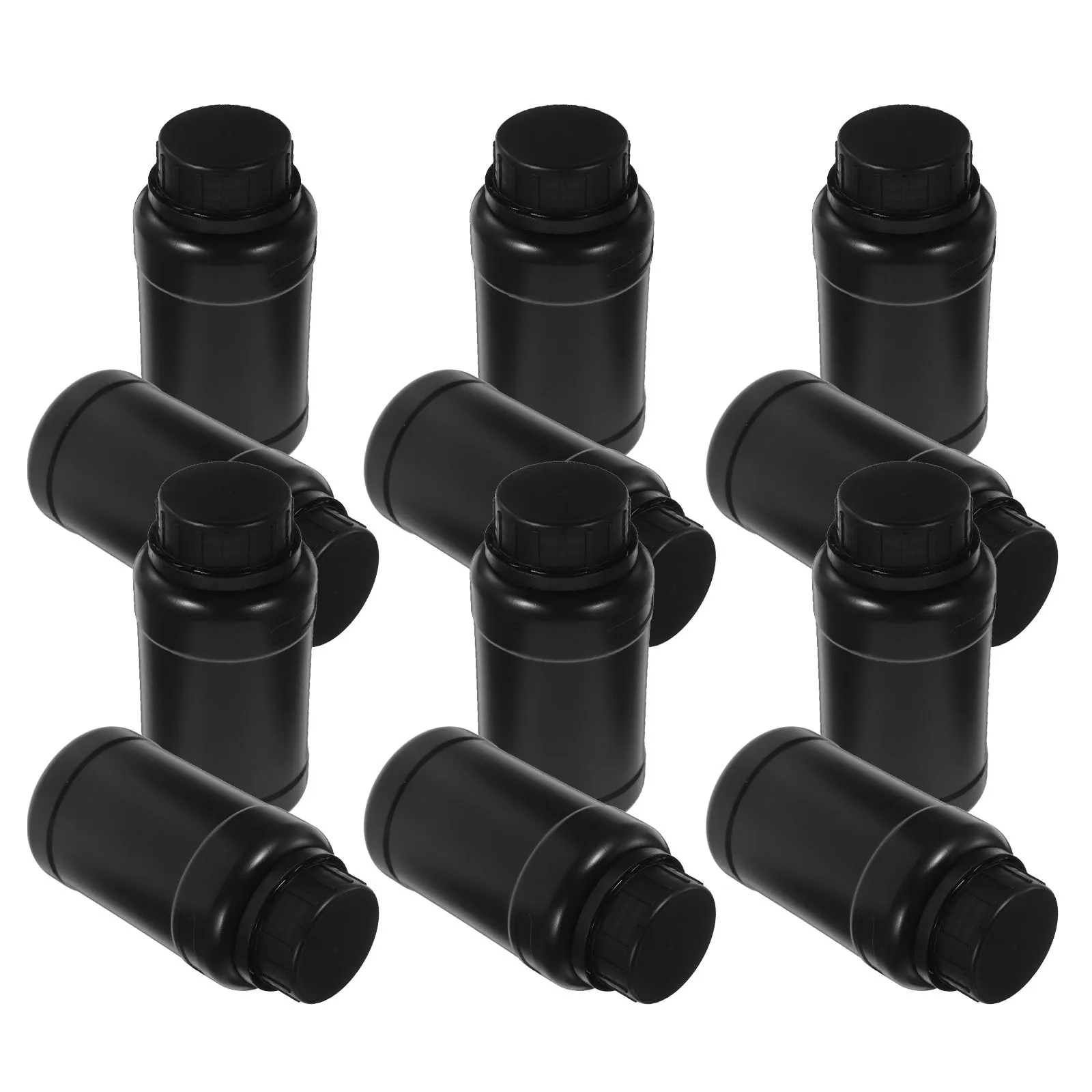 12Pcs 250Ml Wide Mouth Lab Reagent Bottles Plastic Chemical Storage Containers Screw Caps for Laboratory Sample