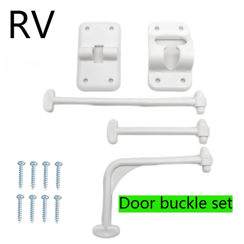 

Запчасти для автофургонов, аксессуары, прямые стержни 90 ° Стержень, пластиковая дверная пряжка, болт, внешний отдельный крючок с 8 винтами, аксессуары для кемпинга