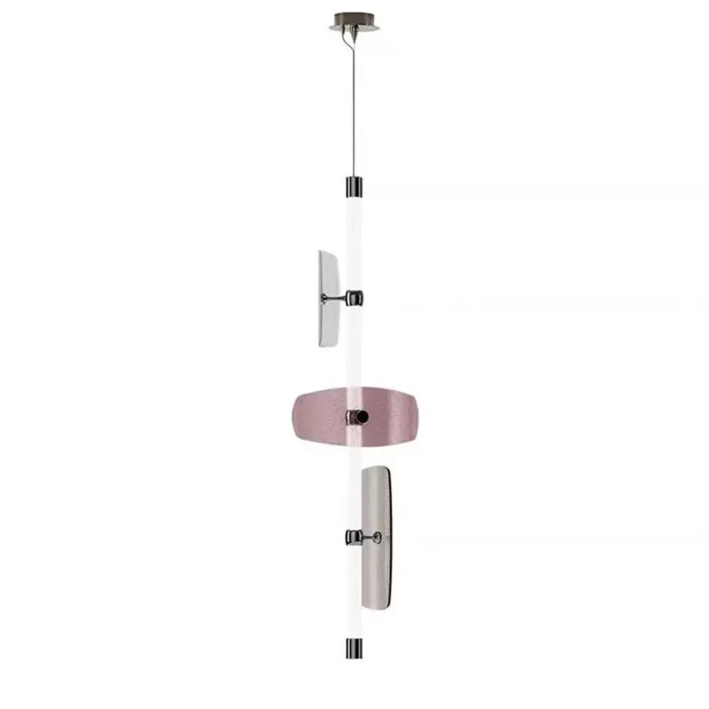 

Italian long restaurant bar chandelier, postmodern bedroom bedside color standing lamp