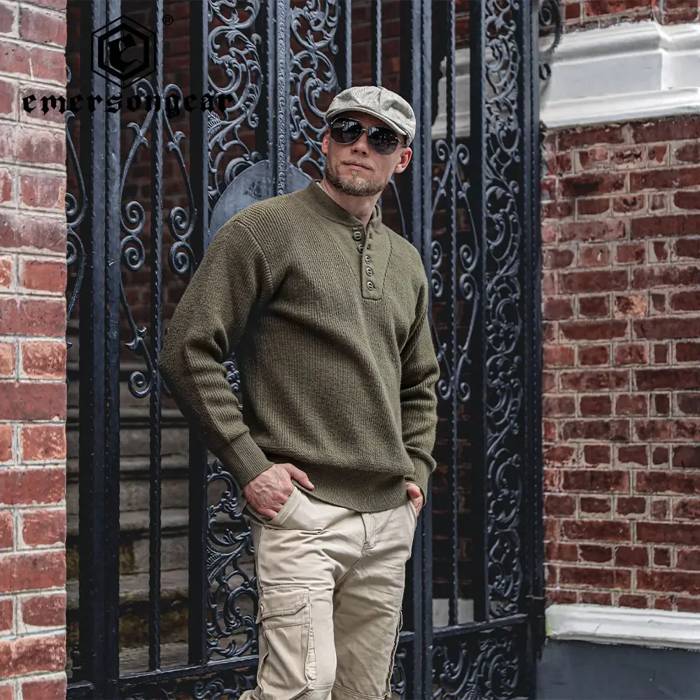 EmersonGear Sudadera táctica de lana con cuello alto cortaviento - imagen 2