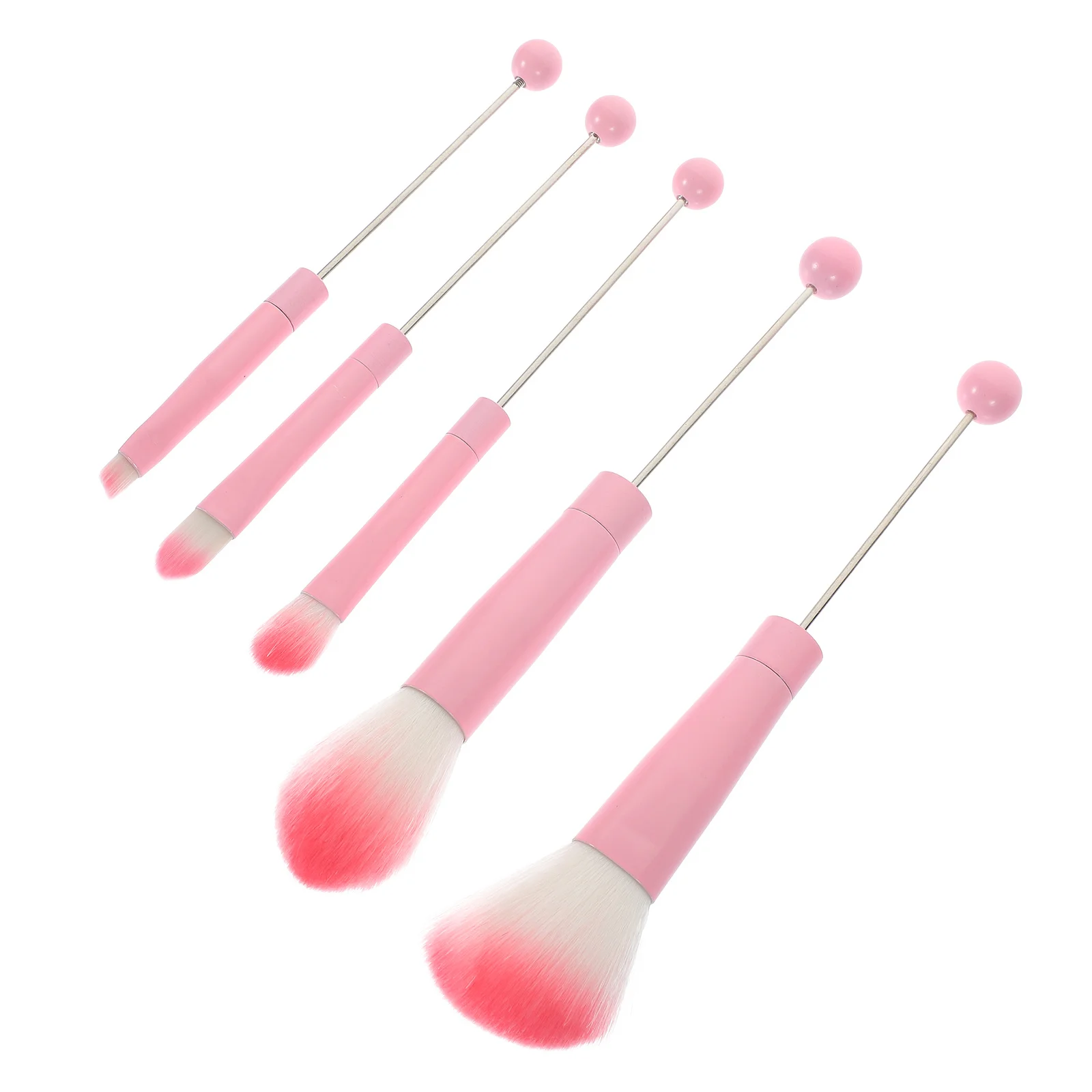 مجموعة فرش مكياج مكونة من 5 قطع، مجموعة فرش للنساء، كريم الأساس وأحمر الخدود، أدوات تجميل الوجه، فرشاة مكياج محمولة #2