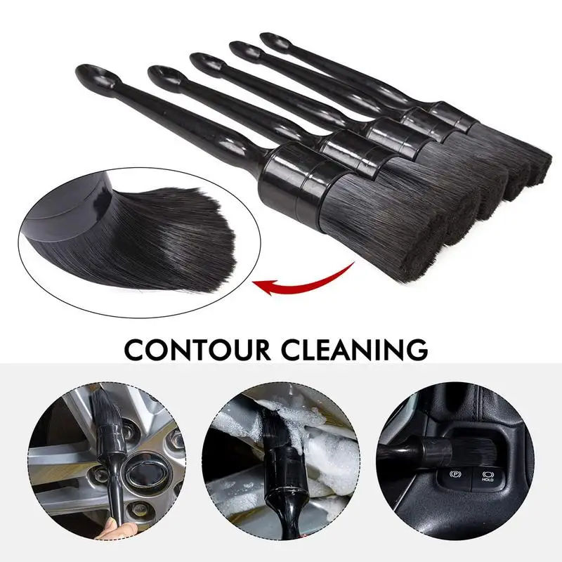 Car Detailing Brush Kit 2 in 1 Auto Detailing Spray Bottle Stand Rack and Detailing Brush holder Holds 12 Car Detailing Brushes