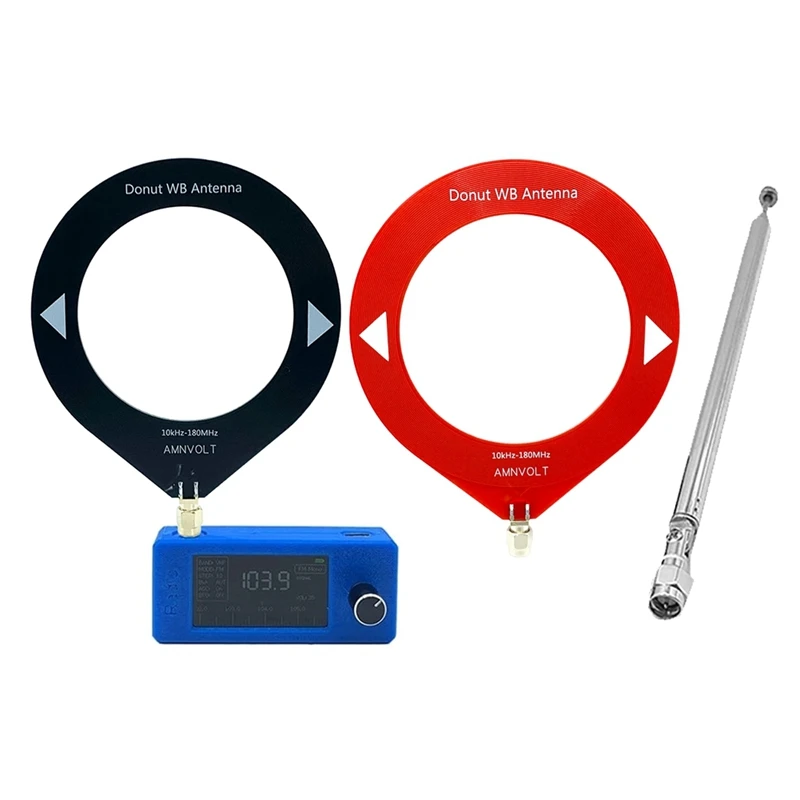 

B04C-SI4732 Mini Radio Receiver 10Khz-180Mhz+3 X Antenna Kit SW LW AM FM SSB SI4732 Radio Portable Shortwave Radio Receiver