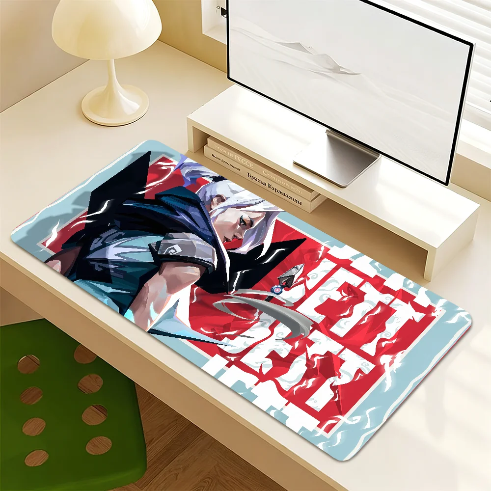 V-Valorant-T Game Jett Mouse Pad Non-slip Thickened MousePad Writing Lockedge Office Student Gaming Cushion Large