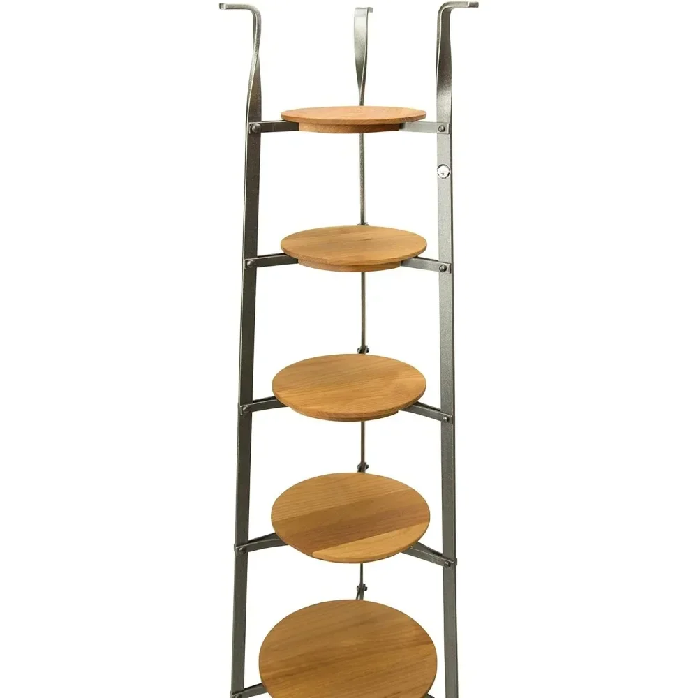 Hot-sellingHammered Steel 8-Tier Freestanding Cookware Rack - Unassembled