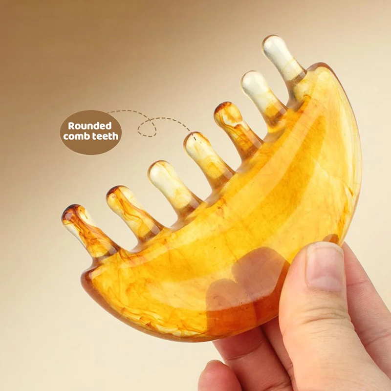 

Scalp Relaxation Massage Comb Massage Facial Face Lifting Eye SPA Massage Plate Resin Multi-functional Scraper Tool Men Woman