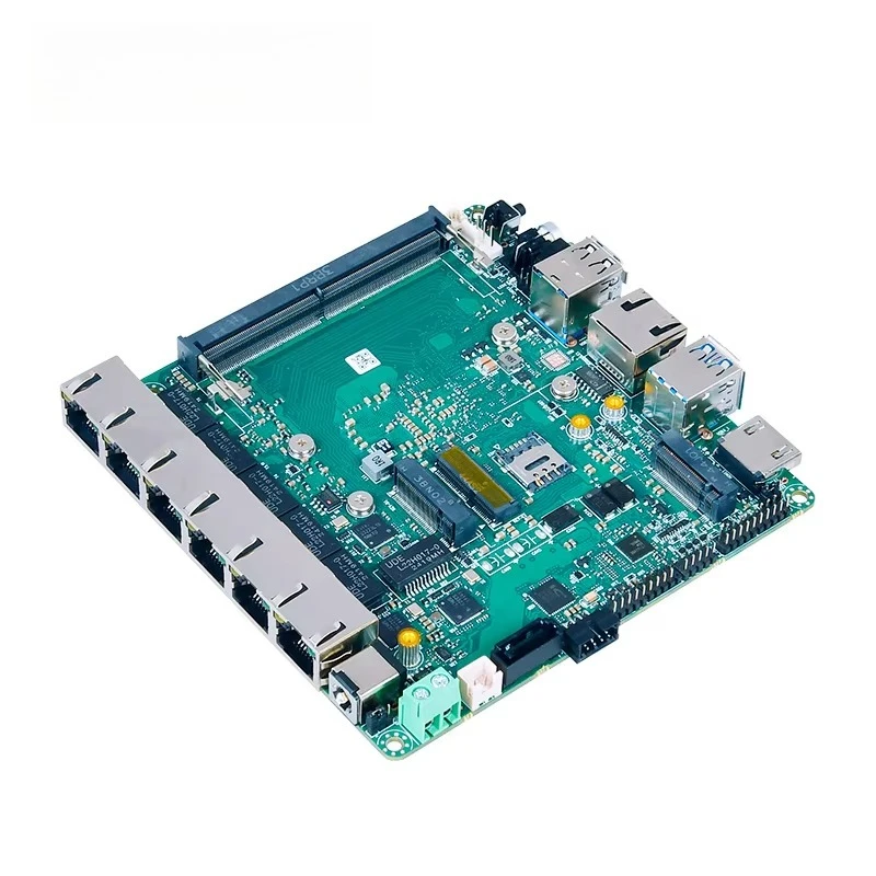 

Основная плата компьютера с брандмауэром 12 поколения N100 N305 Pfsense DDR5 6 LAN POE 2Com, основная плата nano itx с SATA3.0 8*GPIO