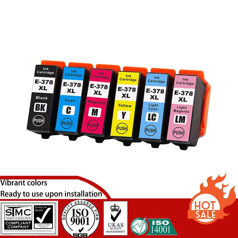 Compatible Ink Cartridge for Epson T378 378 T478 478 suit For Epson Expression Photo XP-8500/XP-8505/XP-8600/XP‑8605/XP-15000