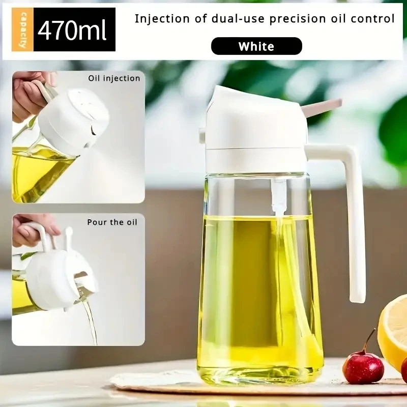 Oil Spray Pot Kitchen Household Edible Olive Oil Spray Bottle Atomized Misty Oil Tank Air Fryer Spray Bottle 500/300/200ML