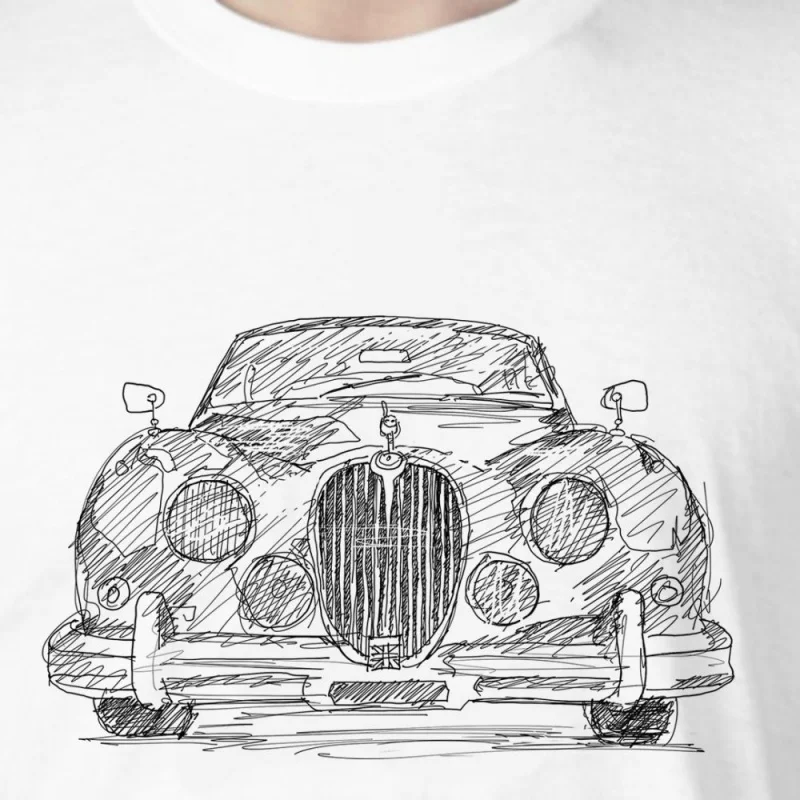 

Jaguar Mark 2 Back in the day Cars DadsJaguar Mark 2_00000422- hand-drawn pattern T-shirts for both men and women in summer 202