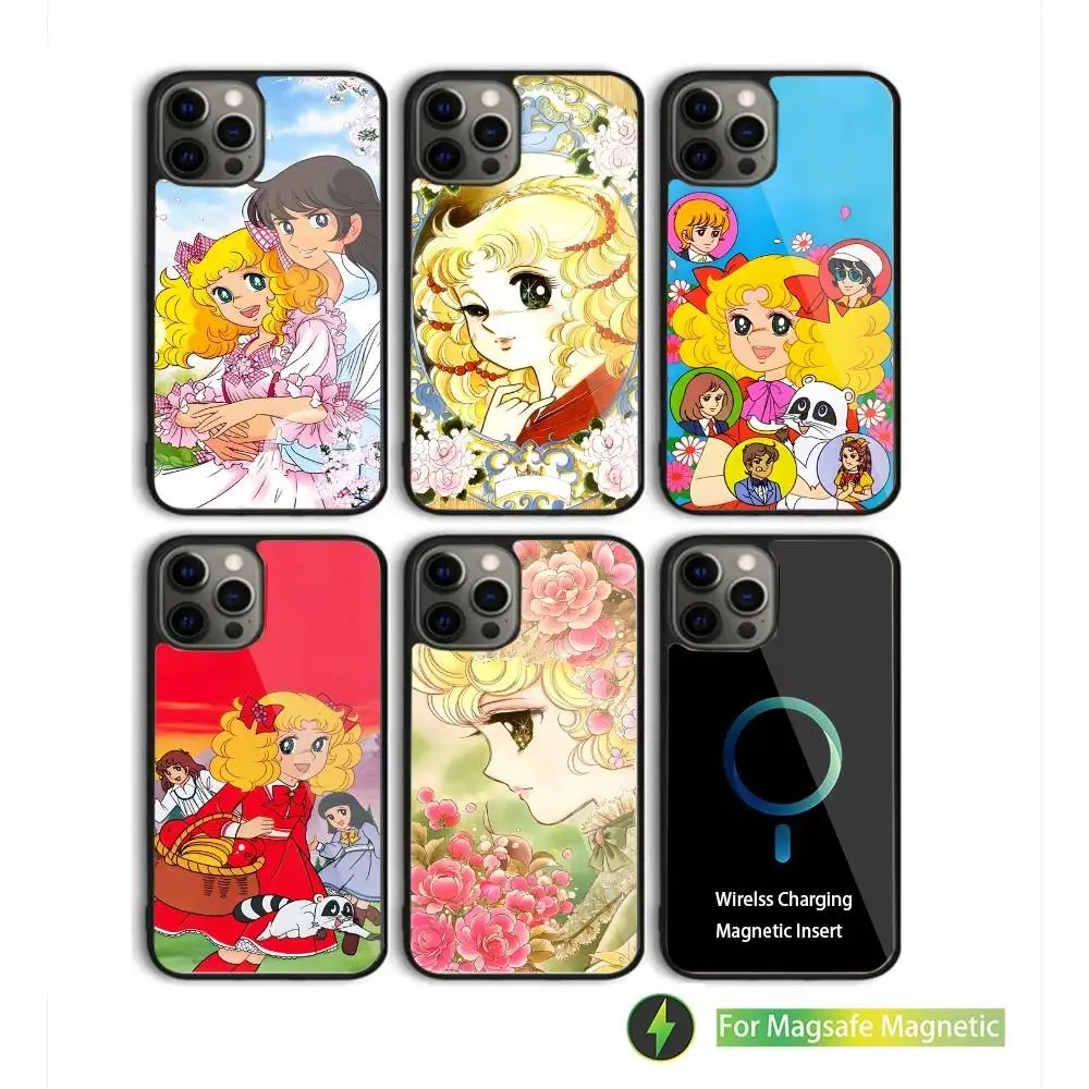 

Anime Candy Candy Phone Case For iPhone 16,15,14,13,12,11,Pro,Max,Plus,Mini,SE New Magsafe Magnetic Wireless Charging