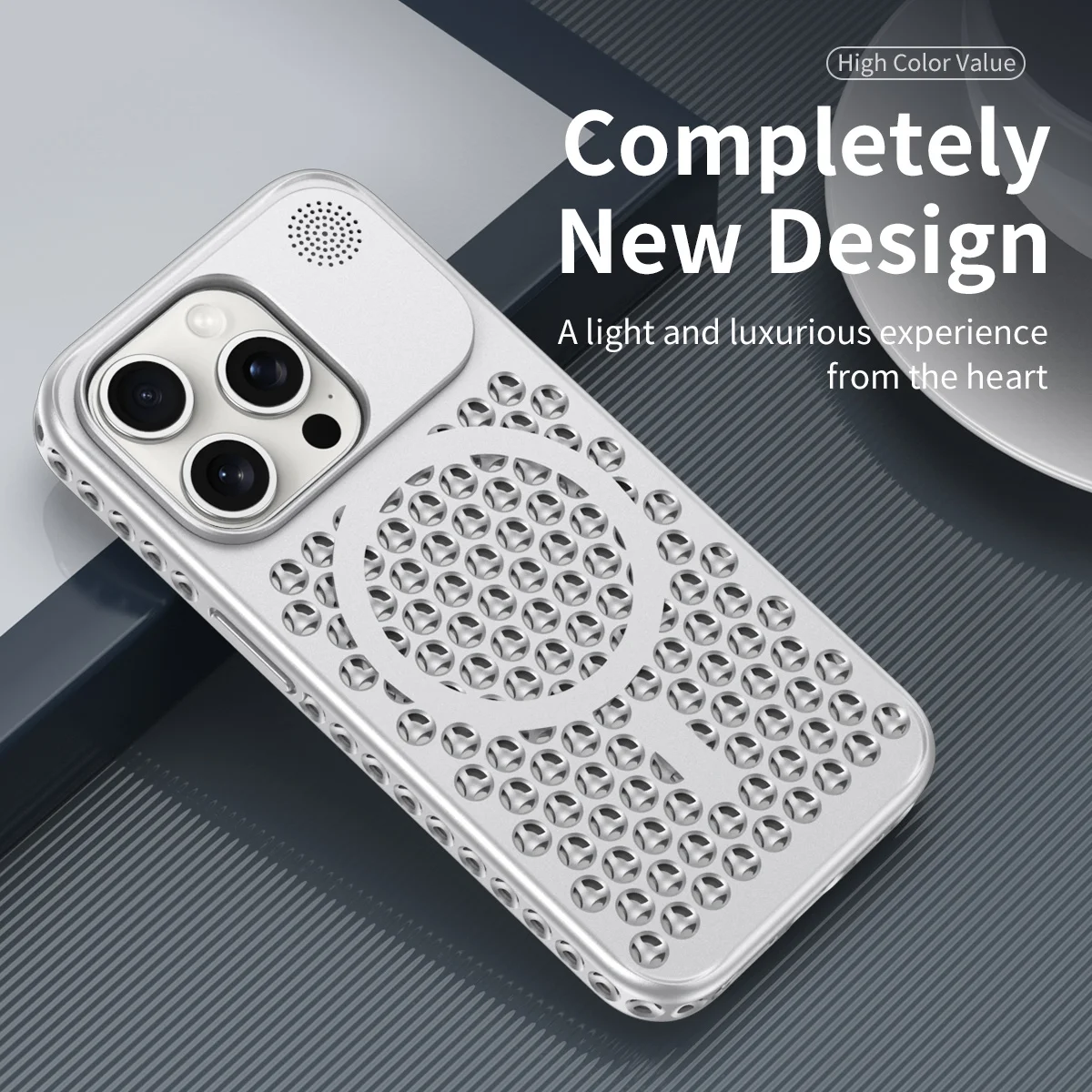 

Чехол Magsafe для iPhone 15 Pro Max 15 Pro, роскошный чувствительный к телу, охлаждающий, с теплоотдачей, дышащий, с беспроводной зарядкой