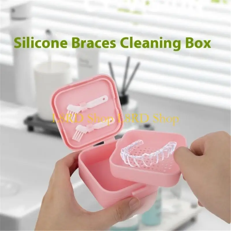 L8RD Black Case for Retainers Lightweight and Practical Silicone Storage Container