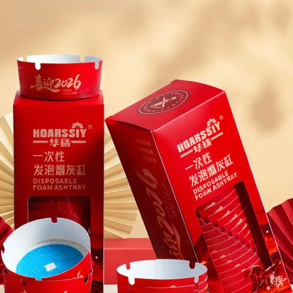 Convenient Disposable Ashtray With Sand Self Extinguishing Design Lightweight Ash Box For Outdoor Travel Home Decoration