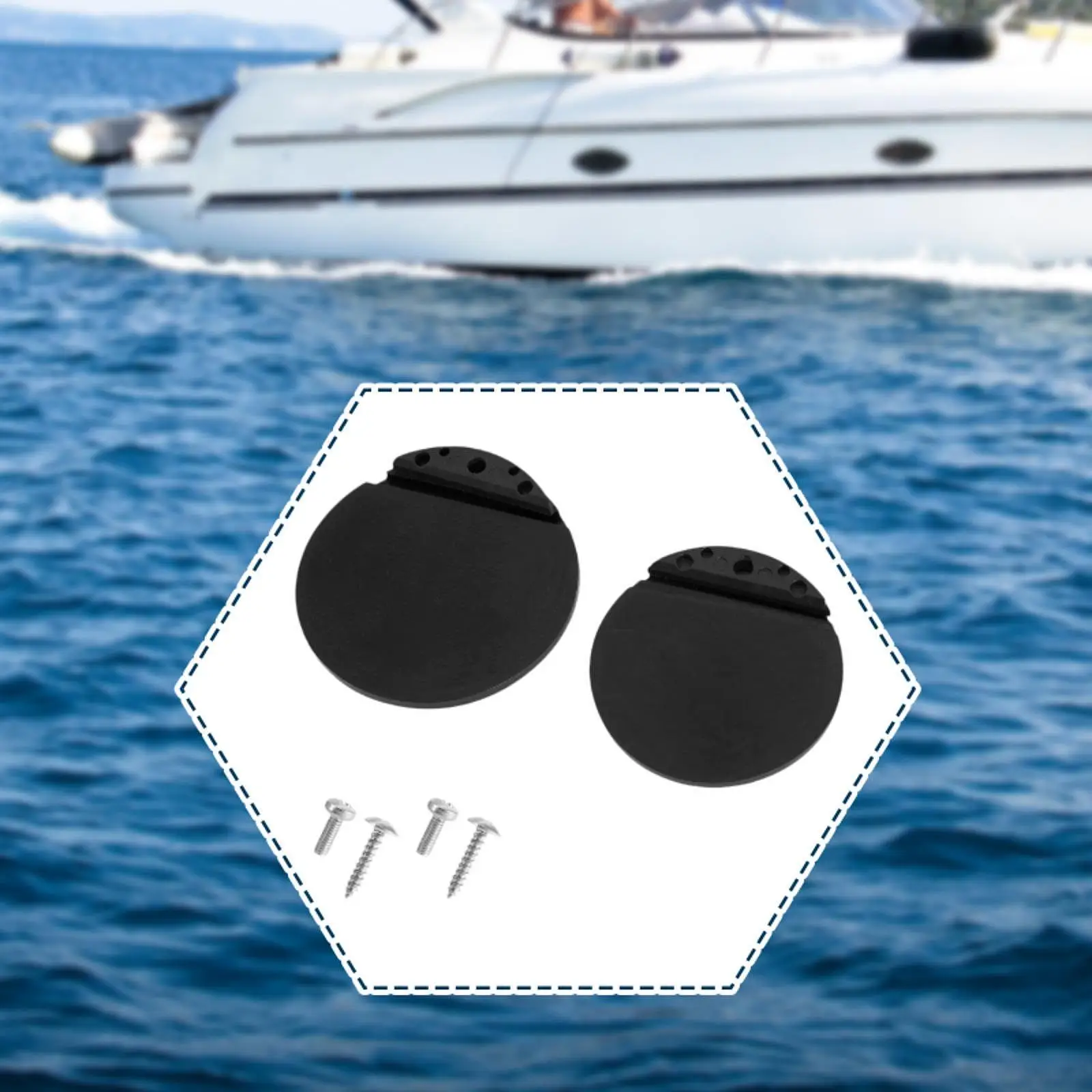 Rubber Scupper Flappers Valve for Boats Water Drainage Flap Repair Kit for Marine Sports Deck