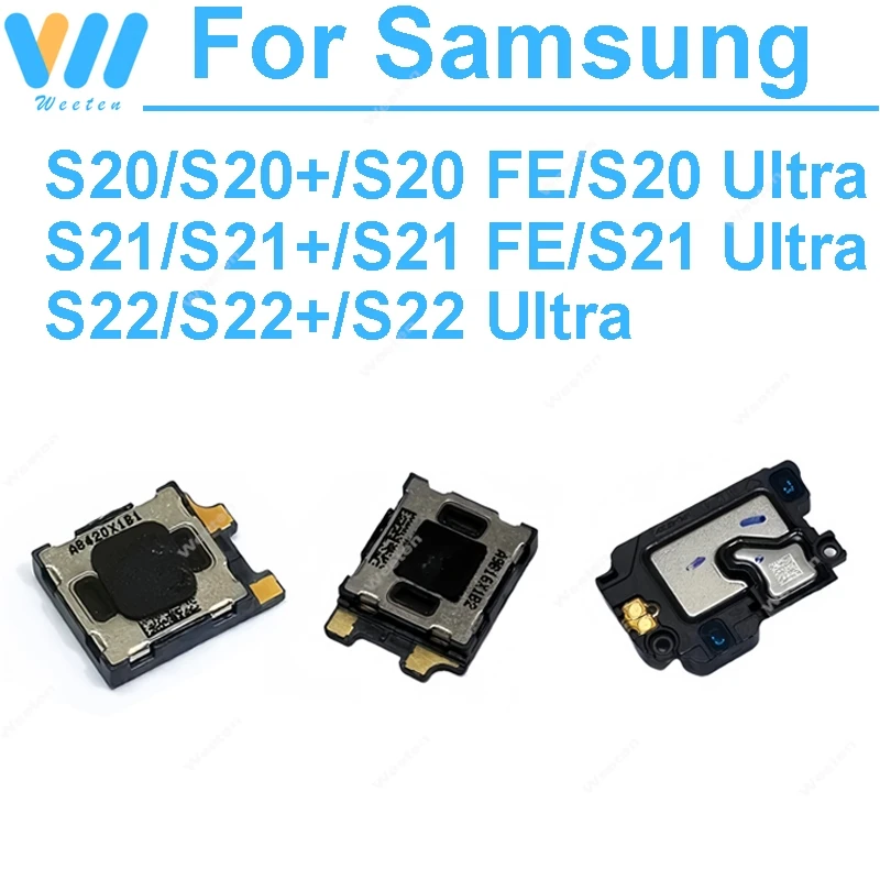 Cable flexible del receptor para Samsung Galaxy S20 S21 S22 Ultra S20 FE S21 FE S20+ S21+ S22+, cable flexible del altavoz del auricular frontal superior