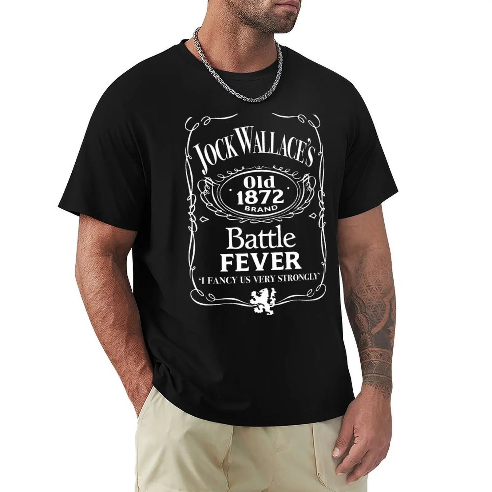 

Glasgow Rangers Battle Fever T-Shirt Trendy Casual Short Sleeve Shirt