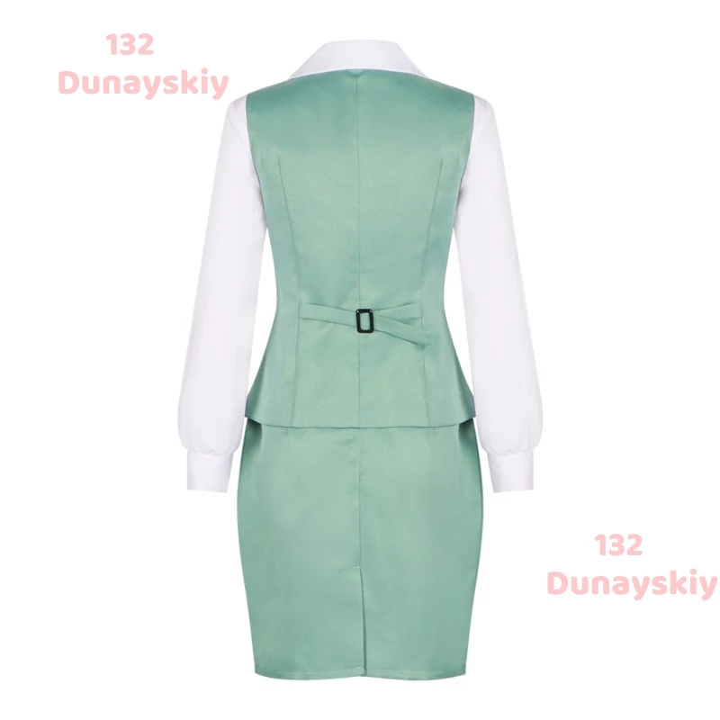 Anime SPY Yor Forger Yor Briar Cosplay Costume Thorn Princess Wig Green Work Uniform Skirt Sexy Daily Suit For Adult Women