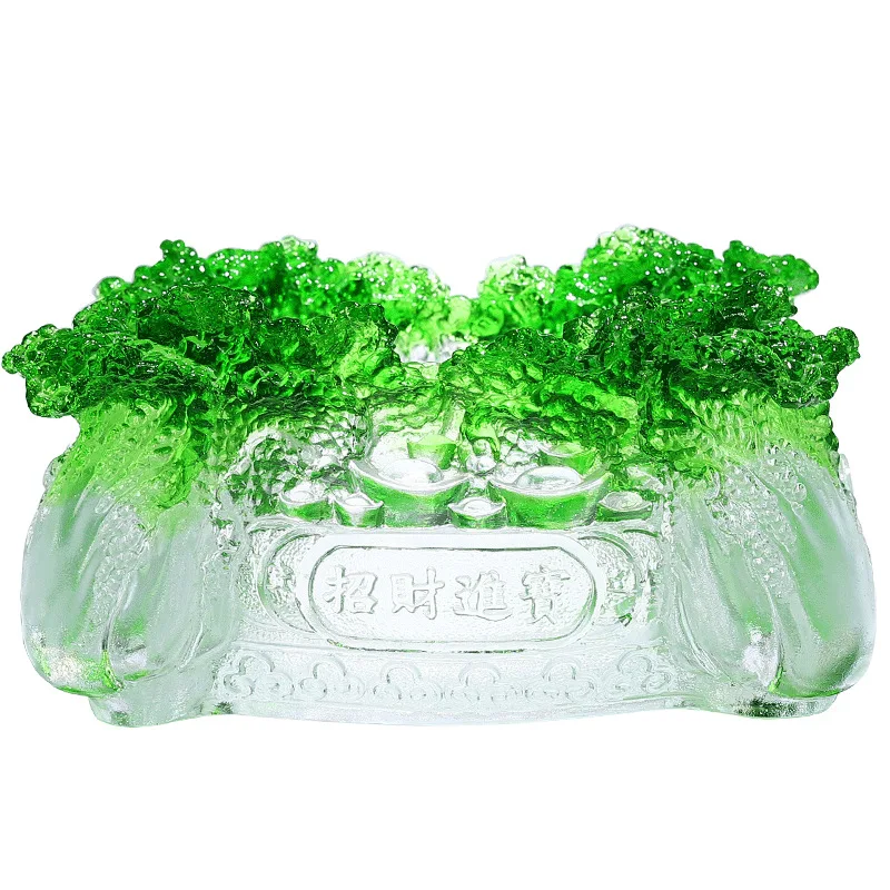 Chinese cabbage attracts wealth cornucopia living room home glazed handicrafts home accessories