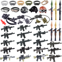 WWII Weapon Building Blocks Soldier Guns Laser Rifle M16 Special Forces Flamethrower Tactical Goggles Tankman Helmet Bricks Toys