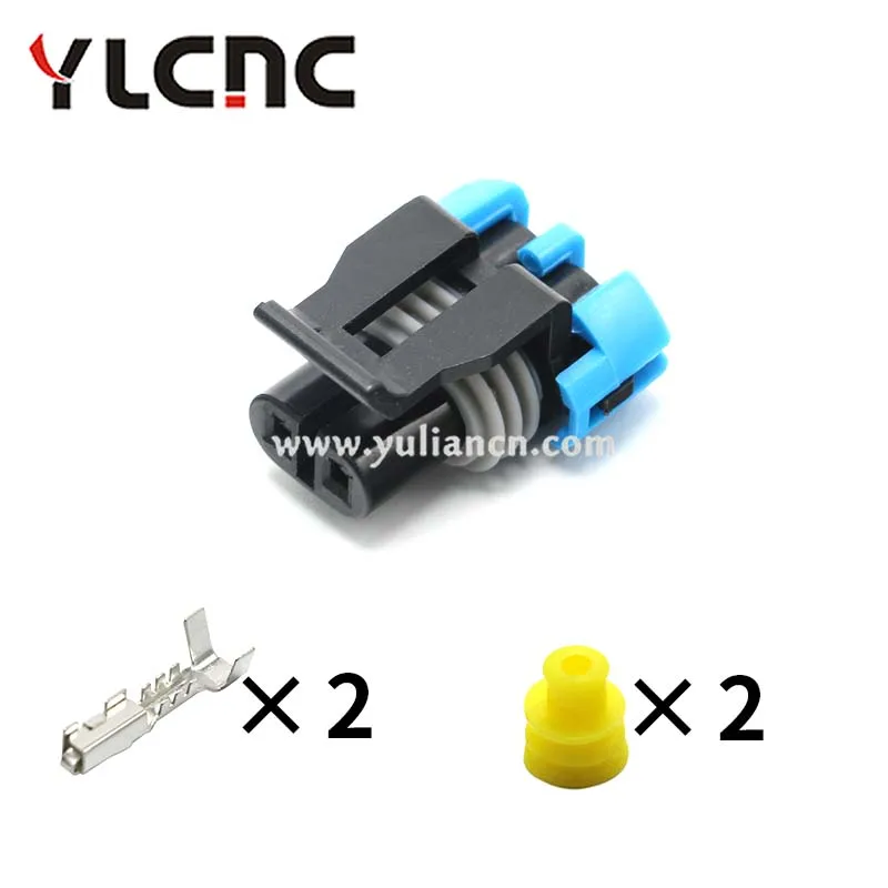 YLCNC factory direct sales 1Set 2Pin Automotive Outdoor Temperature Sensor Plug Waterproof Connector 12052641 12162000
