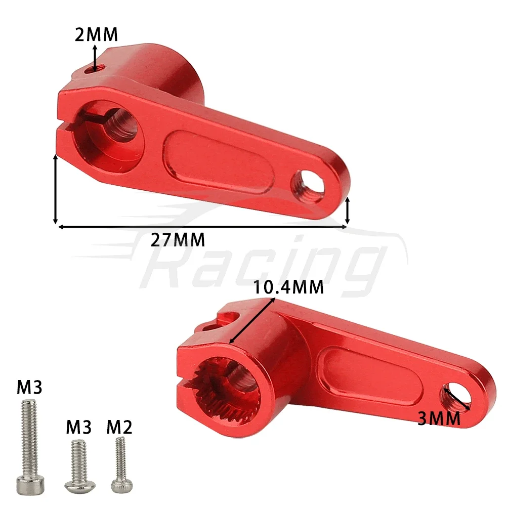 25T Aluminum Alloy TT01 TT02 XV02 Steering Servo Arm Heighten Steering Link Servo Part For Tamiya 42248 RC Car Accessories