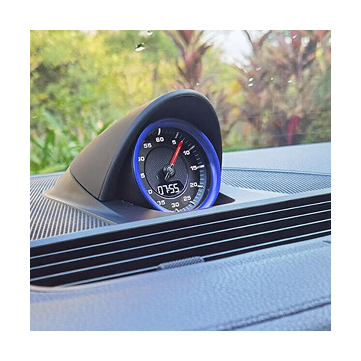 Compass Ring Clock Stopwatch Trim Ring Car Accessories for Porsche Panamera 911 Cayenne Macan,Blue